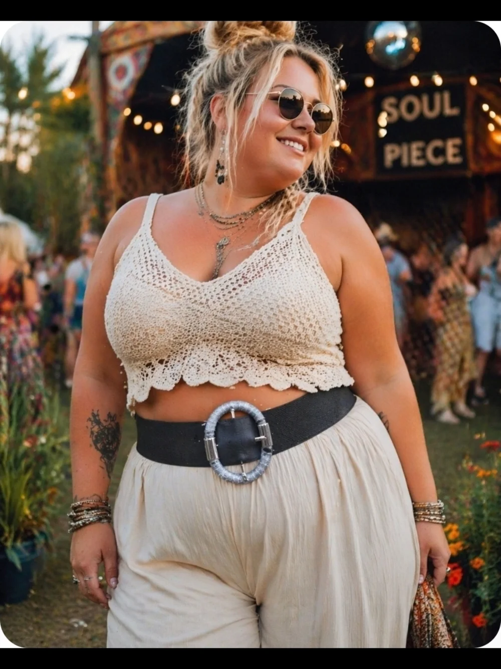 4/$15 Black Elastic Stretch Belt with Silver Buckle Women's